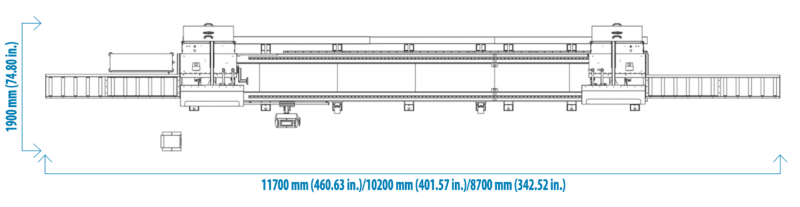 TT-425 Double Head Saws for Aluminium and PVC Profiles - Image 2